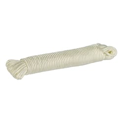 Wellington 9/64 in. D X 48 ft. L White Braided Synthetic Cord