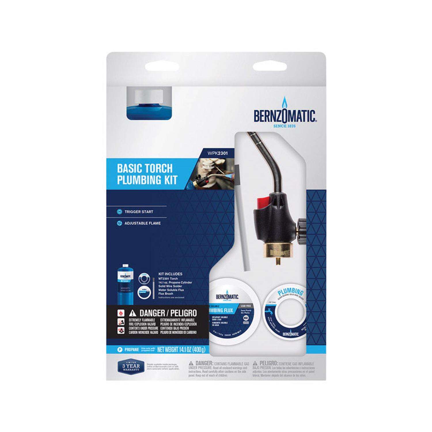 Bernzomatic basic 2024 torch plumbing kit