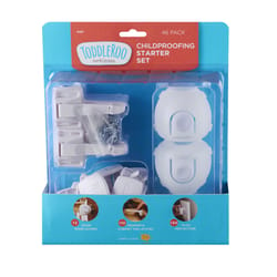 North States Toddleroo White Plastic Childproofing Kit 46 pk