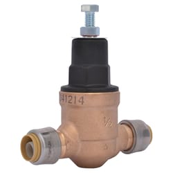 Cash Acme 1/2 in. Push to Connect Bronze Pressure Regulating Valve