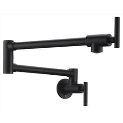 Anzzi Braccia Two Handle Matte Black Kitchen Faucet