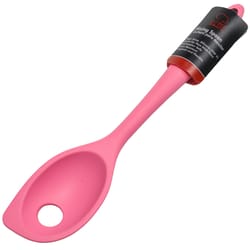 Chef Craft Premium Pink Silicone/Steel Mixing Spoon