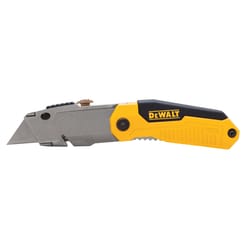 DeWalt 8-3/4 in. Folding Utility Knife Black/Yellow 1 pk