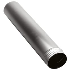Deflect-O 60 in. L X 4 in. D Silver Aluminum Vent Pipe