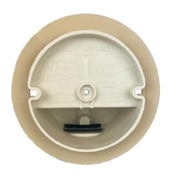 Allied Moulded New Work 12 cu in Round PVC 1 gang Ceiling Box Off White