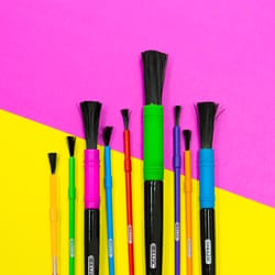 Bazic Products Round Artist Paint Brush Set