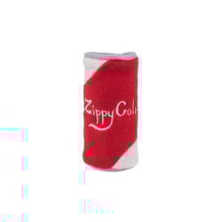 ZippyPaws Squeakie Can Red/White Plush Zippy Cola Dog Toy Large Sizes 1 pk