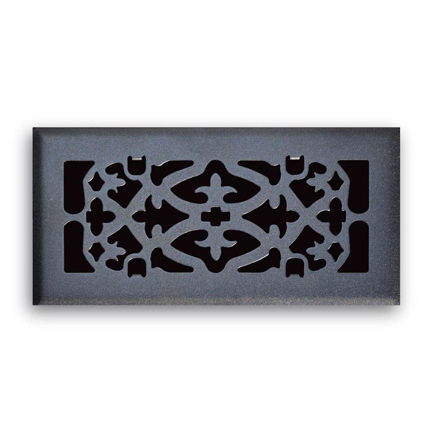 Tru Aire 4 in. H X 12 in. W 1Way Matte Black Steel Floor Diffuser