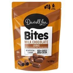 Darrell Lea Bites Licorice/Milk Chocolate Candies 7 oz