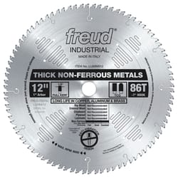 Freud 12 in. D X 1 in. Thick Aluminum TiCo Hi-Density Carbide Metal Saw Blade 86 teeth 1 pk