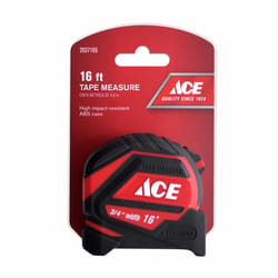 Ace 16 ft. L X 3/4 in. W Tape Measure 1 pk