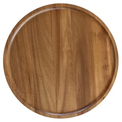 Totally Bamboo Brown 1 in. H X 14 in. D Acacia Wood Lazy Susan