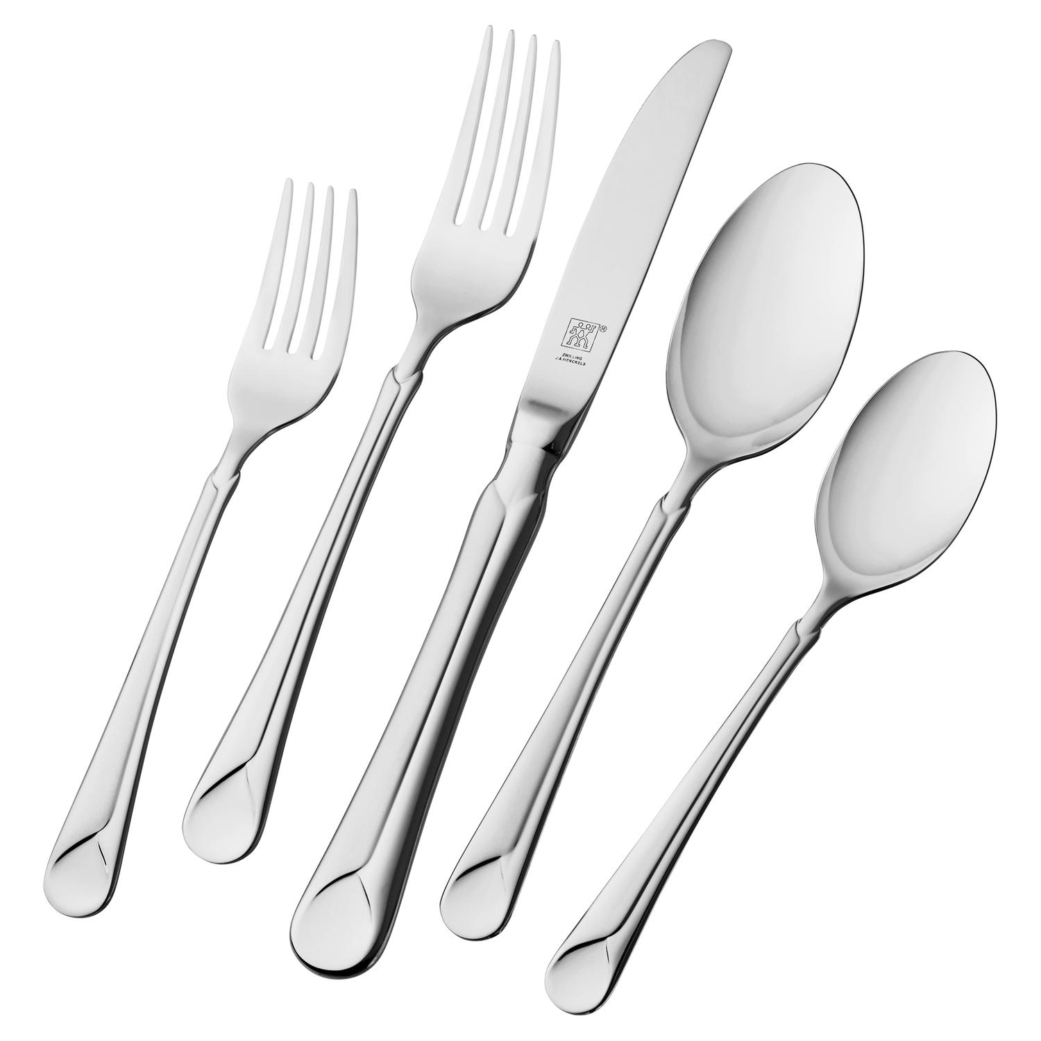 Zwilling J.A Henckels Silver Stainless Steel Flatware Set Sansujyuku sansujyuku.com