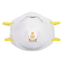 3M N95 Paint Sanding Cup Disposable Respirator Pro-Series Valved White 10 pc