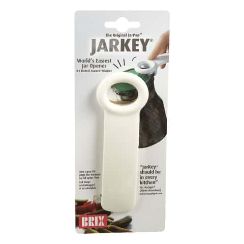 Electric Jar Opener - Hands-Free Automatic Opener for Sealed Jars (White)