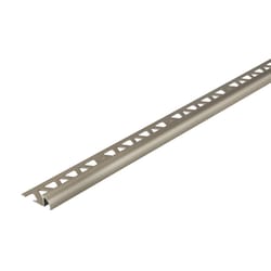 M-D BUILDING PRODUCTS 0.44 in. H X 1.44 in. W X 96 in. L Prefinished Pewter Aluminum Bullnose