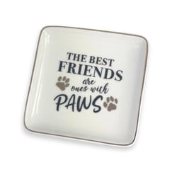 Trinket Dishes Paws Tray Ceramic 1 pk