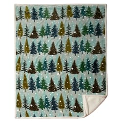 Carstens Inc 68 in. H X 54 in. L Multicolored Polyester Plush Throw Blanket