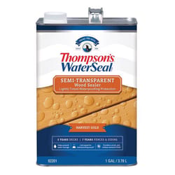 Thompson's WaterSeal Wood Sealer Semi-Transparent Harvest Gold Waterproofing Wood Stain and Sealer 1