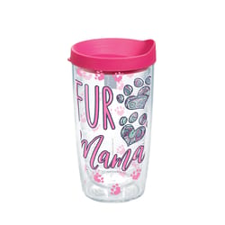 Tervis Simply Southern 16 oz Fur Mama Bear Multicolored BPA Free Tumbler with Lid