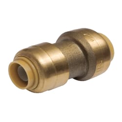 SharkBite Push to Connect 3/8 in. PTC X 1/2 in. D PTC Brass Reducing Coupling