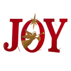 Glitzhome Angel Joy 36 in. Yard Decor