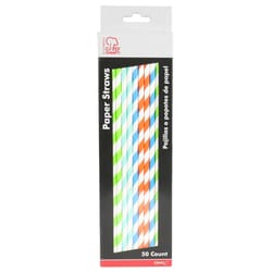 Chef Craft Assorted Paper Straws