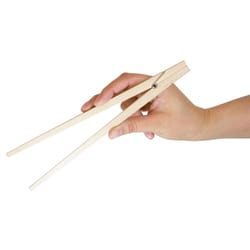 Kikkerland Natural Wood Clothespin Chopsticks 4 pc