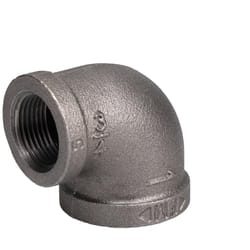 STZ Industries 1 in. FIP each X 3/4 in. D FIP Black Malleable Iron Reducing Elbow