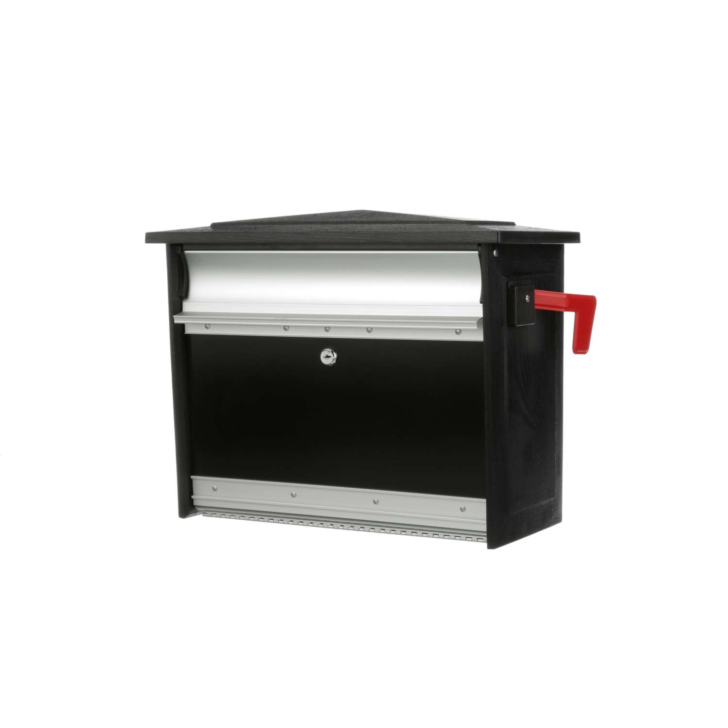 Gibraltar Mailboxes Mailsafe Contemporary Plastic Wall Mount Black