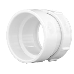 Charlotte Pipe Schedule 40 2 in. Hub X 2 in. D Hub PVC Trap Adapter 1 pk