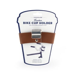 Kikkerland Design Fiets Leather Bike Cup Holder Brown