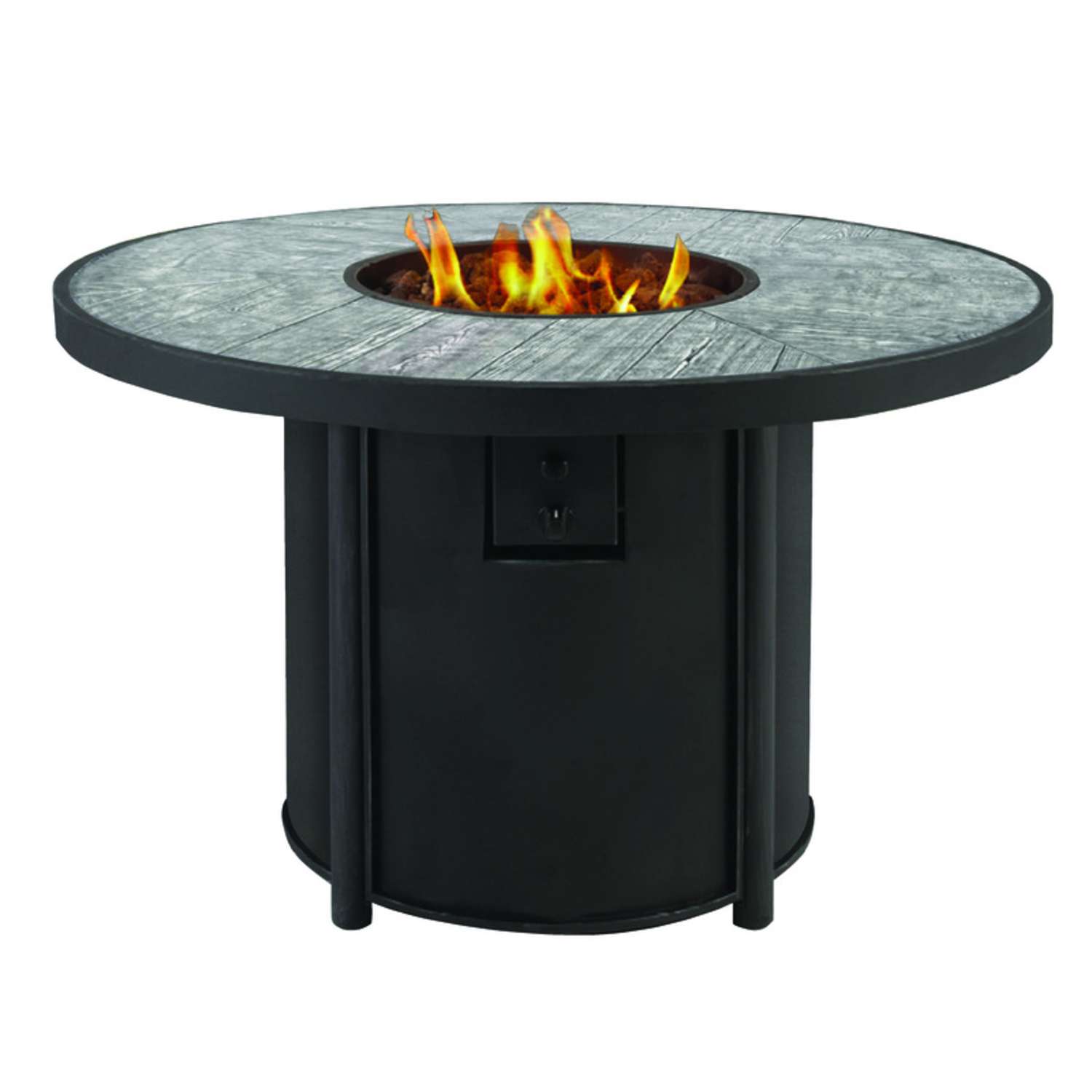 Living Accents Round Propane Fire Pit 25 In H X 42 In W X 42 In D Steel Ace Hardware