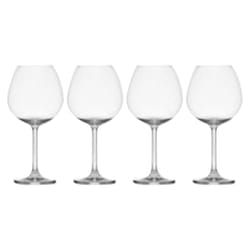 Lifetime Brands Mikasa 23 oz Clear Glass Lana Wine Glass Set