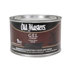 Old Masters Semi-Transparent Carbon Black Oil-Based Alkyd Gel Stain 1 pt