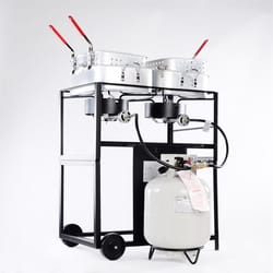 King Kooker 2 Burner Liquid Propane Outdoor Cooker Black/Silver