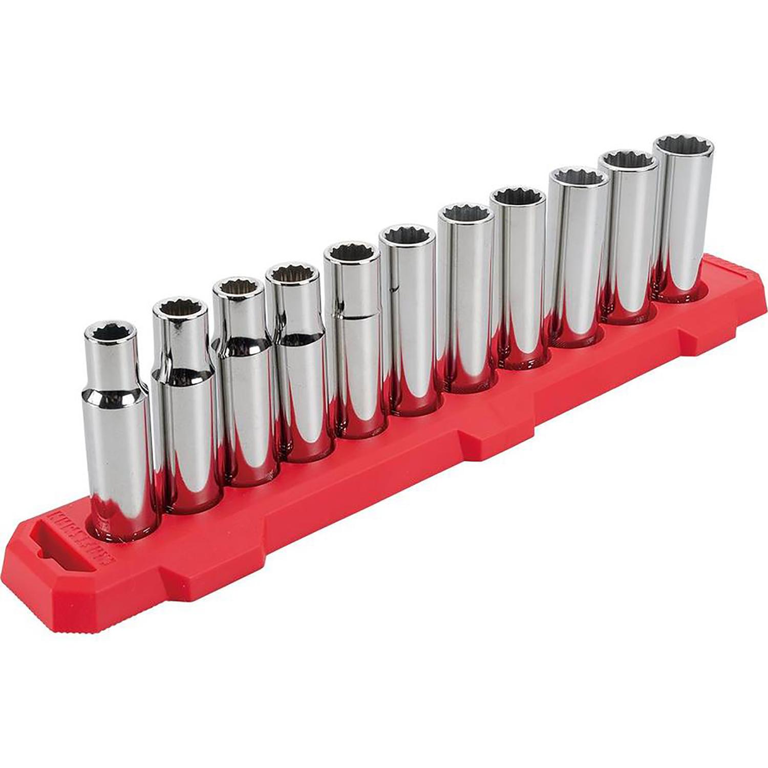 Craftsman 1/2 In. Drive Metric 12 Point Deep Socket Set 11 Pc. - Ace ...