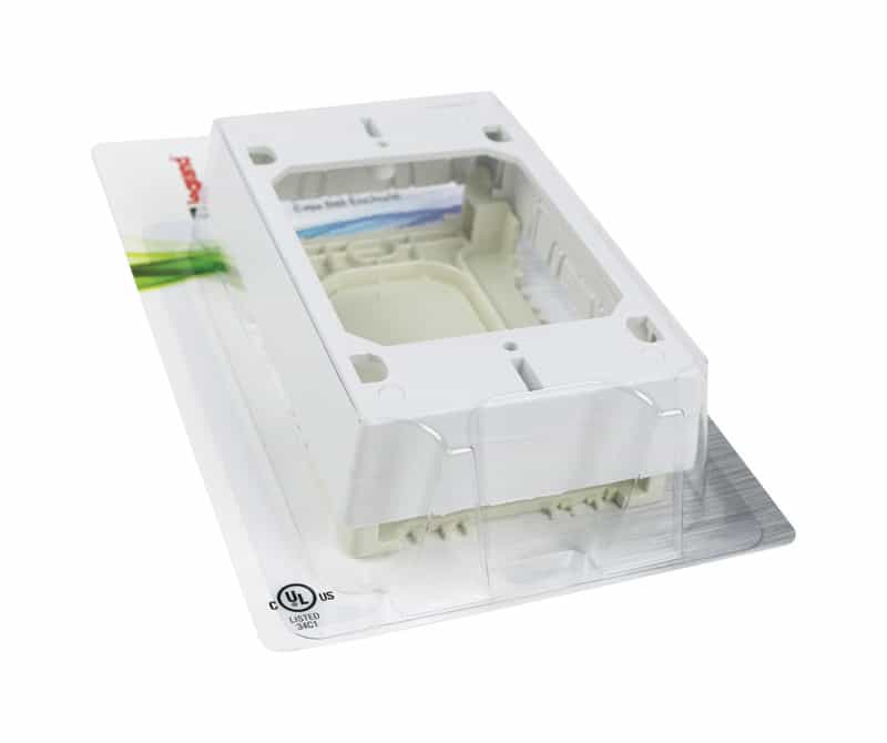 Wiremold 1.2 in. Rectangle PVC 1 gang Electrical Box White Ace Hardware