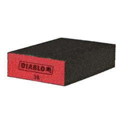 Diablo 4 in. L X 2-1/2 in. W X 1 in. 36 Grit Coarse Block Sanding Sponge