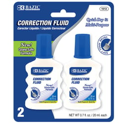 Bazic Products White Correction Fluid 0.7 oz 2 pk