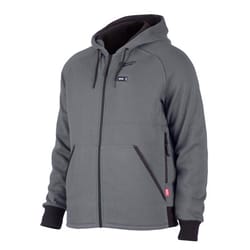 Milwaukee M12 M Long Sleeve Men's Hooded Heated Hoodie (Hoodie Only) Black/Gray