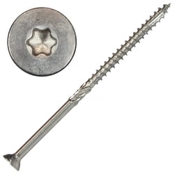 Screw Products AXIS No. 10 X 4 in. L Star Stainless Steel Wood Screws 1 lb 47 pk