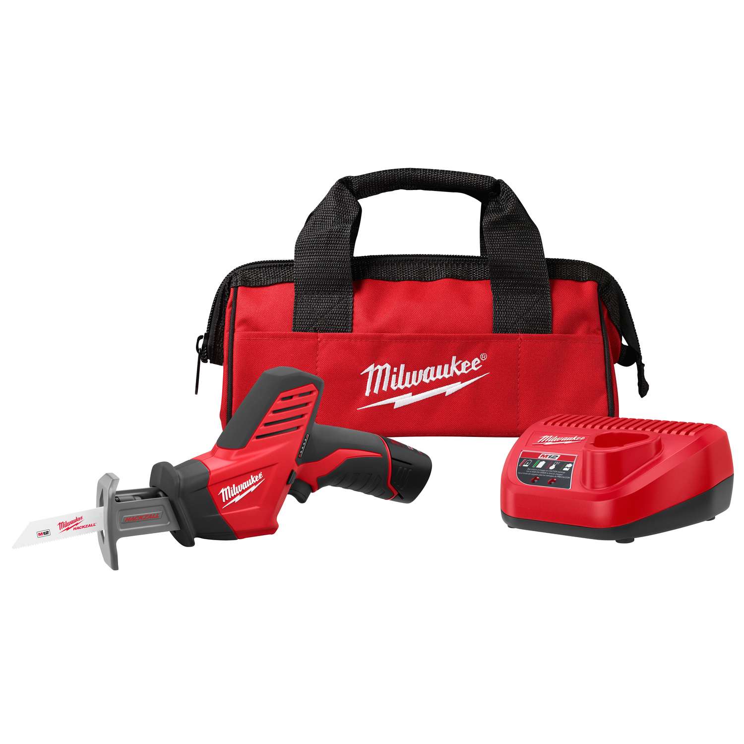 Milwaukee M12 HACKZALL 12 volt Cordless Brushed Reciprocating Saw Kit