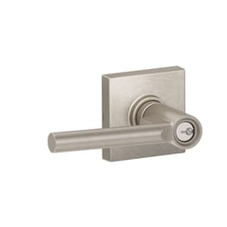 Schlage J Series Broadway/Collins Satin Nickel Entry Lever 1-3/4 in.