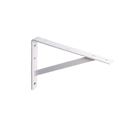 Knape & Vogt White Steel Bracket N/A Ga. 12 in. L 600 lb - Ace Hardware