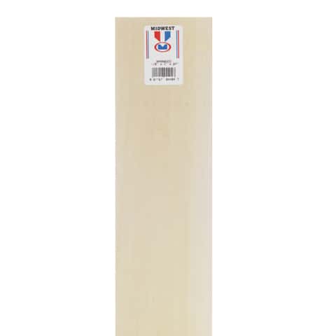 Midwest Products 1/8 in. X 4 in. W X 2 ft. L Basswood Sheet #2/BTR Premium  Grade - Ace Hardware