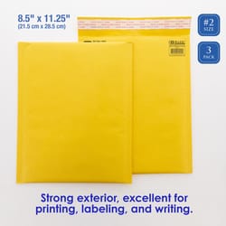 Bazic Products 11.25 in. W X 8.5 in. L No. 2 Brown Padded Envelope 3 pk