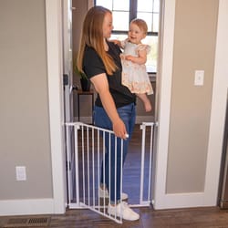North States White Metal Expandable Baby Gate 1 pk