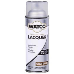 WATCO Semi-Gloss Clear Oil-Based Alkyd Wood Finish Lacquer Spray 11.25 oz