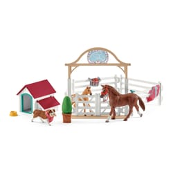 Schleich Horse Club Horse Club Hannahs Guest Horses and Dog Toy Multicolored